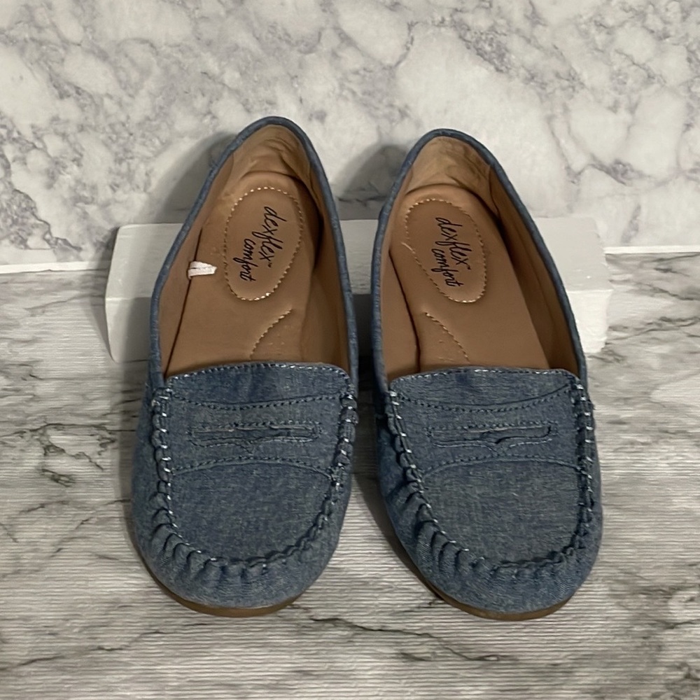Dexflex comfort, denim loafers